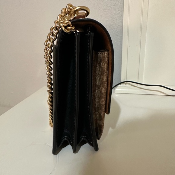 Coach Klare Crossbody In Signature Canvas, Gold/Khaki/Black - Picture 5 of 7